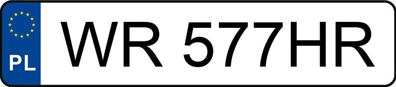Numer rejestracyjny WR 577HR posiada BAIC X55 - WR577HR