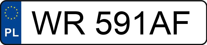 Numer rejestracyjny WR 591AF posiada MAZDA 6 - WR591AF