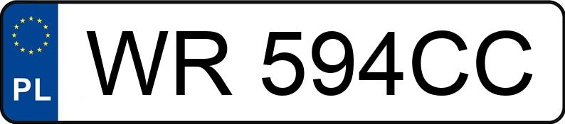 Numer rejestracyjny WR 594CC posiada MERCEDES-BENZ C 180 - WR594CC