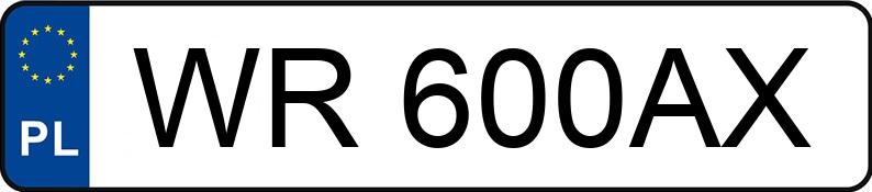 Numer rejestracyjny WR 600AX posiada BMW 523I - WR600AX