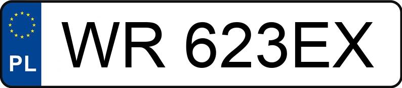 Numer rejestracyjny WR 623EX posiada VOLKSWAGEN GOLF - WR623EX