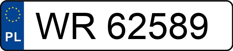 Numer rejestracyjny WR 62589 posiada SKODA  - WR62589
