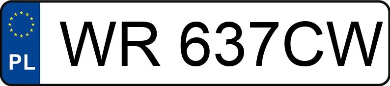 Numer rejestracyjny WR 637CW posiada SKODA Octavia II 2.0 TDI MR`04 E4 RS - WR637CW