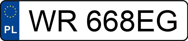 Numer rejestracyjny WR 668EG posiada FIAT DOBLO - WR668EG Numer rejestracyjny WR 668EG posiada FIAT DOBLO - WR668EG