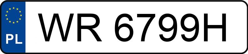 Numer rejestracyjny WR 6799H posiada FORD FOCUS - WR6799H