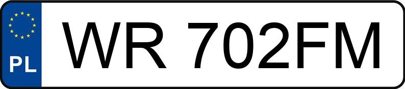 Numer rejestracyjny WR 702FM posiada BMW 525 D - WR702FM
