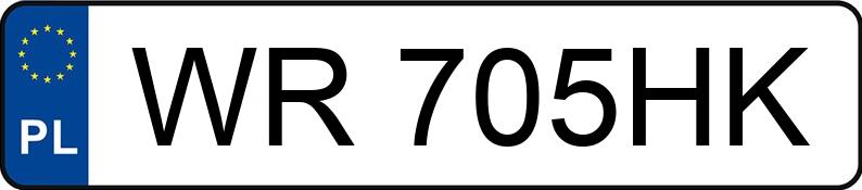 Numer rejestracyjny WR 705HK posiada OPEL ZAFIRA - WR705HK