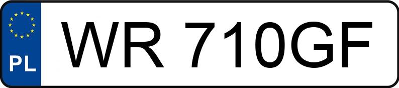 Numer rejestracyjny WR710GF posiada AUDI A6 3.0 Kat. MR`02 E3 4B A6 3.0 Kat. MR`02 E3 4B