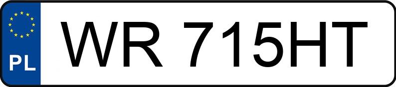 Numer rejestracyjny WR 715HT posiada JAGUAR LAND ROVER LIMITED RANGE ROVER - WR715HT