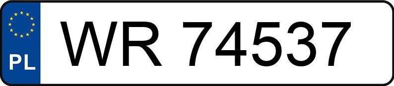 Numer rejestracyjny WR 74537 posiada FSM-BIELSKO BIAŁA POLSKI FIAT 126P 650 - WR74537