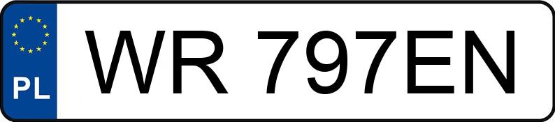 Numer rejestracyjny WR 797EN posiada TOYOTA RAV4 - WR797EN