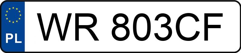 Numer rejestracyjny WR 803CF posiada MERCEDES-BENZ CLK 240 Kat. MR`02 E3 209 Avantgarde - WR803CF