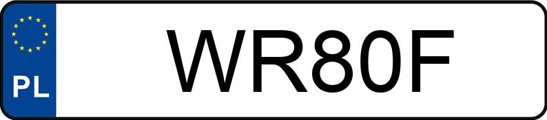 Numer rejestracyjny WR 80F posiada FIAT BARCHETTA - WR80F Numer rejestracyjny WR 80F posiada FIAT BARCHETTA - WR80F