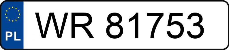 Numer rejestracyjny WR81753 posiada FSO 125p ME