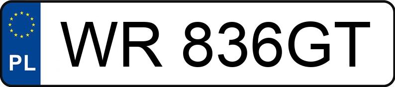 Numer rejestracyjny WR836GT posiada BMW Seria 5 540i Kat. MR`95 E39