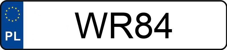 Numer rejestracyjny WR 84 posiada CADILLAC ELDORADO TOURING COUPE - WR84