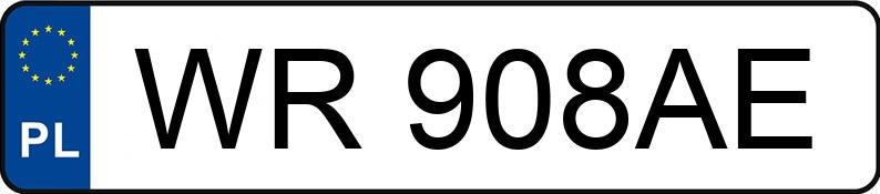 Numer rejestracyjny WR 908AE posiada AUDI A8 - WR908AE Numer rejestracyjny WR 908AE posiada AUDI A8 - WR908AE