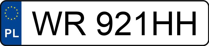 Numer rejestracyjny WR 921HH posiada BMW 318 I - WR921HH