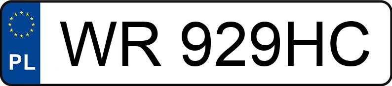 Numer rejestracyjny WR 929HC posiada BMW 540i MR`16 E6 G30 xDrive Steptronic - WR929HC