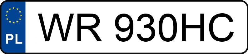 Numer rejestracyjny WR 930HC posiada TOYOTA AURIS - WR930HC