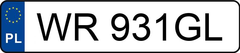 Numer rejestracyjny WR 931GL posiada BMW 320 Diesel MR`12 E5 F30 Ef.Dyn. Edition - WR931GL