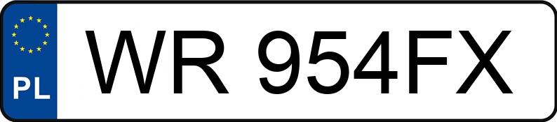 Numer rejestracyjny WR 954FX posiada BMW M5 - WR954FX