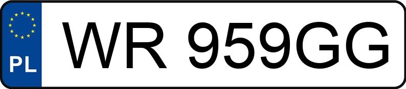 Numer rejestracyjny WR 959GG posiada MAZDA CX-5 - WR959GG Numer rejestracyjny WR 959GG posiada MAZDA CX-5 - WR959GG