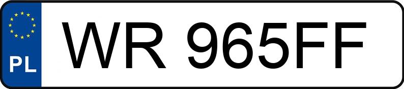 Numer rejestracyjny WR 965FF posiada AUDI A3 1.8 Kat. MR`96 8L T Ambition - WR965FF