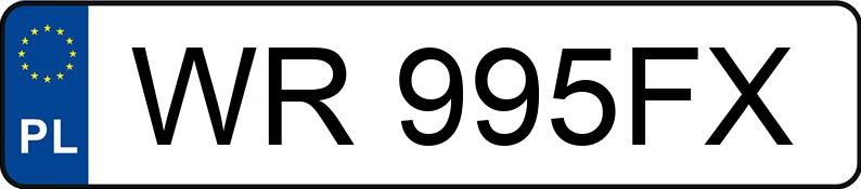 Numer rejestracyjny WR 995FX posiada BMW M5 - WR995FX