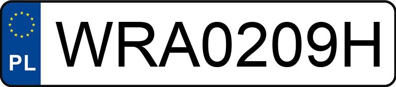Numer rejestracyjny WRA 0209H posiada BMW 545 - WRA0209H