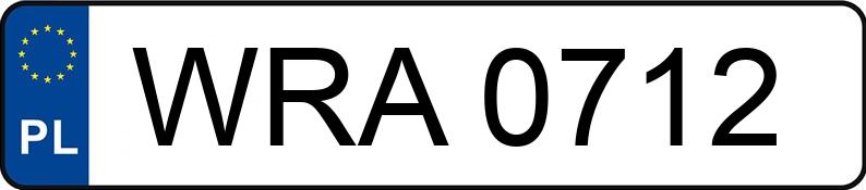 Numer rejestracyjny WRA 0712 posiada WAZ LADA 2104 2104 - WRA0712