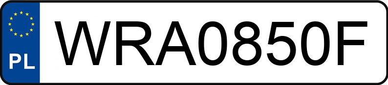 Numer rejestracyjny WRA 0850F posiada SEAT Leon 2.0 TSI MR`13 E6 5F Cupra S&S - WRA0850F