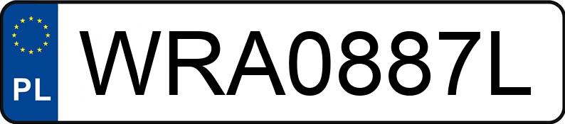Numer rejestracyjny WRA 0887L posiada VOLKSWAGEN GOLF - WRA0887L