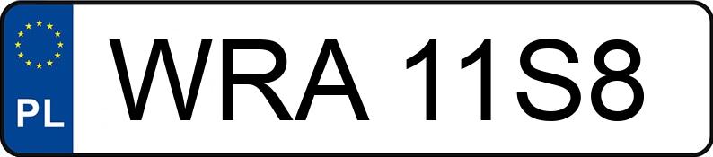 Numer rejestracyjny WRA 11S8 posiada SKODA OCTAVIA - WRA11S8