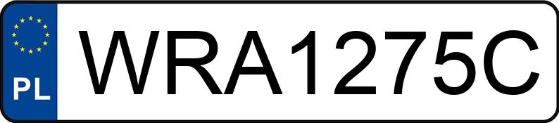 Numer rejestracyjny WRA 1275C posiada AUDI A4 - WRA1275C