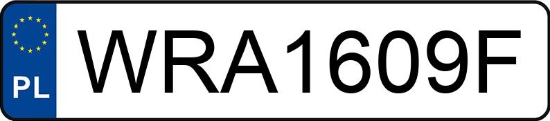 Numer rejestracyjny WRA 1609F posiada AUDI A4 Avant 1.8 Kat. MR`00 E3 8E T - WRA1609F