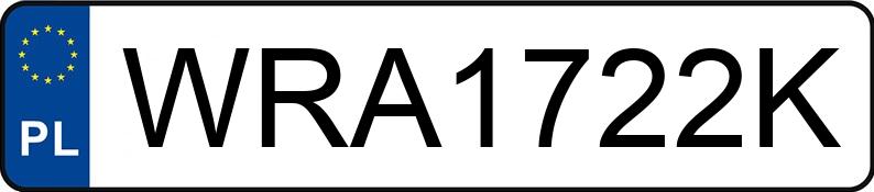 Numer rejestracyjny WRA 1722K posiada BMW 525D - WRA1722K Numer rejestracyjny WRA 1722K posiada BMW 525D - WRA1722K