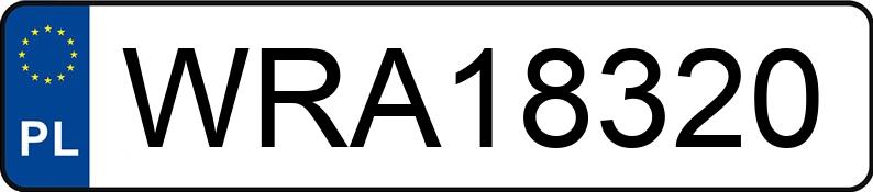 Numer rejestracyjny WRA 18320 posiada FORD FIESTA - WRA18320