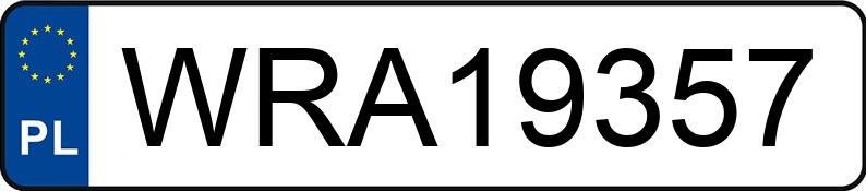 Numer rejestracyjny WRA 19357 posiada FS LUBLIN --- - WRA19357