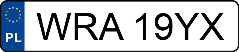 Numer rejestracyjny WRA 19YX posiada SEAT Cordoba 1.4 MR`03 E3 6L - WRA19YX Numer rejestracyjny WRA 19YX posiada SEAT Cordoba 1.4 MR`03 E3 6L - WRA19YX