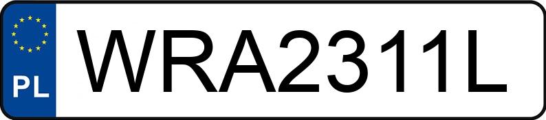 Numer rejestracyjny WRA 2311L posiada OPEL VECTRA - WRA2311L