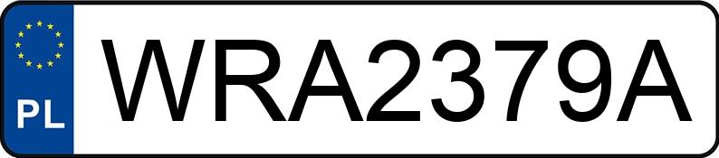 Numer rejestracyjny WRA 2379A posiada MINI MINI COOPER - WRA2379A