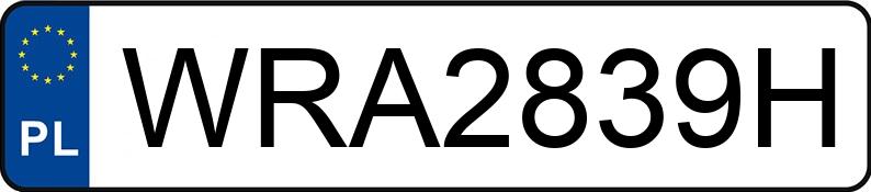 Numer rejestracyjny WRA 2839H posiada SKODA Superb II 2.0 TDI-CR MR`08 E5 Family - WRA2839H