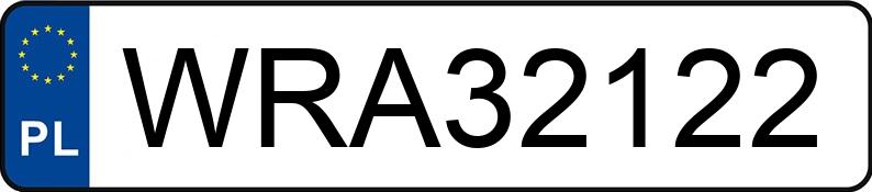 Numer rejestracyjny WRA 32122 posiada FORD MONDEO - WRA32122