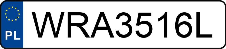 Numer rejestracyjny WRA 3516L posiada AUDI A4 Avant 2.0 TDi DPF MR`07 E4 B8 A4 Avant 2.0 TDi DPF MR`07 E4 B8 - WRA3516L