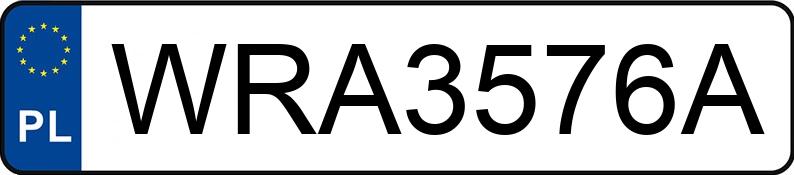 Numer rejestracyjny WRA 3576A posiada OPEL ASTRA STATION WAGON - WRA3576A