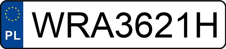 Numer rejestracyjny WRA 3621H posiada MERCEDES-BENZ CLA 250 MR`16 E6 117 AMG - WRA3621H