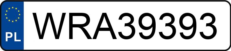 Numer rejestracyjny WRA 39393 posiada BMW X5 - WRA39393