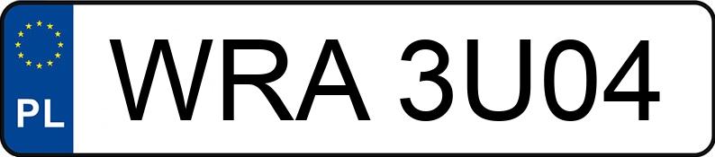 Numer rejestracyjny WRA 3U04 posiada DAIMLER-BENZ 1626 AK - WRA3U04