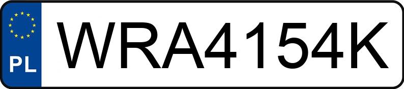 Numer rejestracyjny WRA 4154K posiada BMW 530 Touring Diesel DPF MR`07 E4 E61 530 Touring Diesel DPF MR`07 E4 E61 - WRA4154K